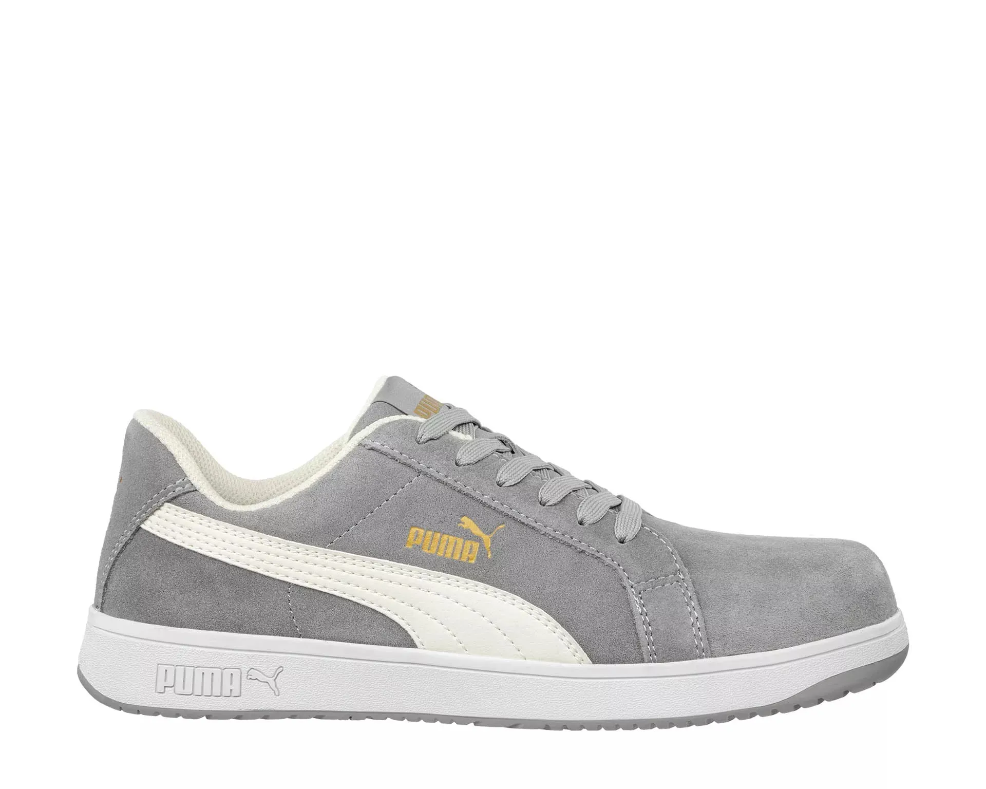 640125 ICONIC SUEDE GREY LOW PUMA SAFETY SHOE