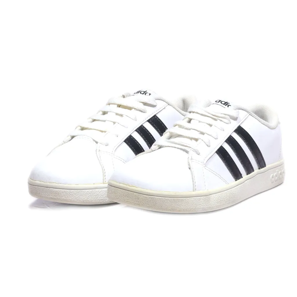 Adidas Cloudfoam Neosense Sneakers Leather White Colour For Kids