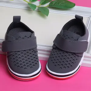 Baby Moo Breathable Velcro Strap Anti-Skid Chu Chu Sound Sneakers - Grey