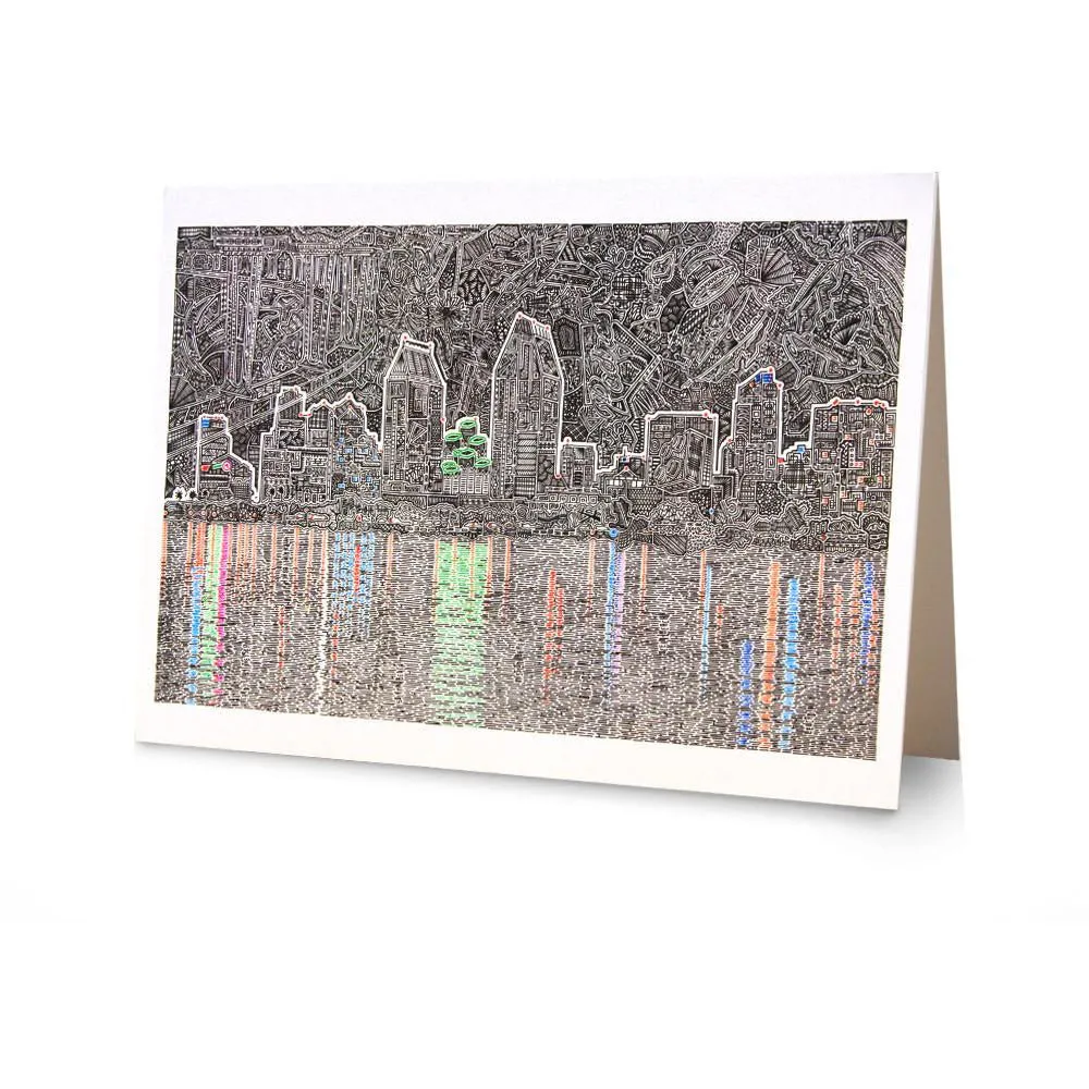 Greeting Card - Reflecting San Diego