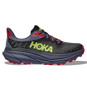 Mens Hoka Challenger 7 Trail Running Shoes - Obsidian/Anchor Colorway