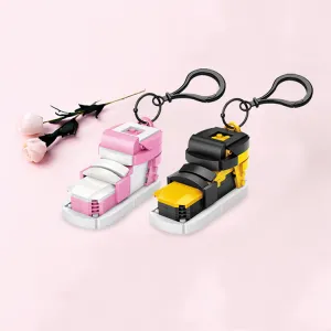 Mini Blocks | Sports Shoes | Pink & Yellow