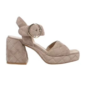 Moppet Quilted Suede Platform Sandals