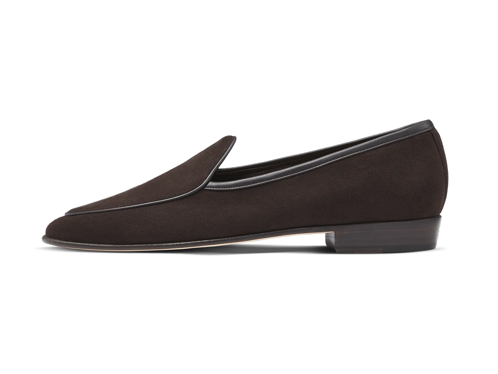 Sagan Classic Loafers in Lusitanias Dark Brown Asteria Suede