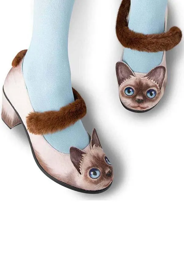 Siamese Cat | MID HEELS**