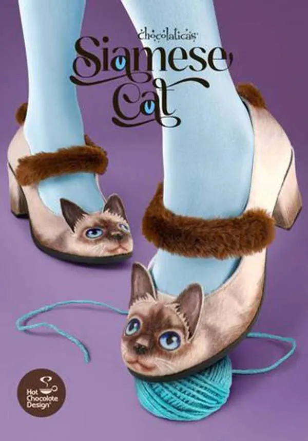 Siamese Cat | MID HEELS**